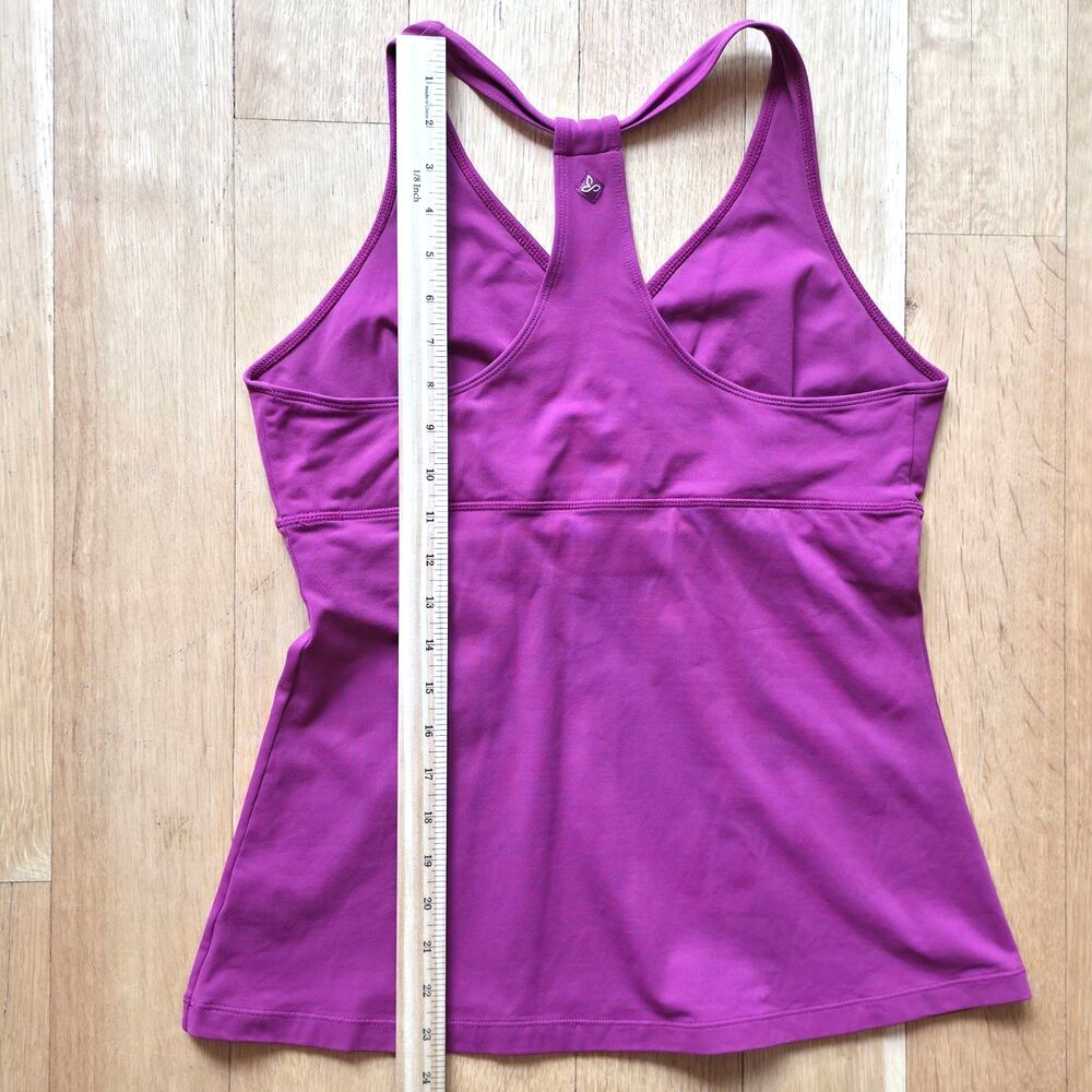 PRANA Hope Yoga Tank Top Shelf Bra Purple Pink Raspberry XL - Picture 5 of 5